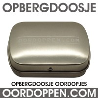 Opbergdoosje Zilver Oordoppen-com (uitverkocht)