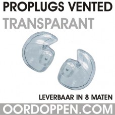 Losse Proplugs vented | Transparant