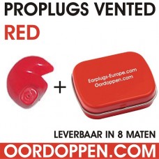 Proplugs vented / Rood