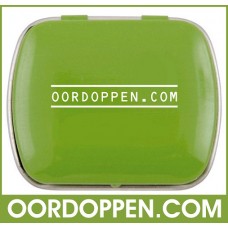 Opbergdoosje Groen Klein Oordoppen-com (uitverkocht)