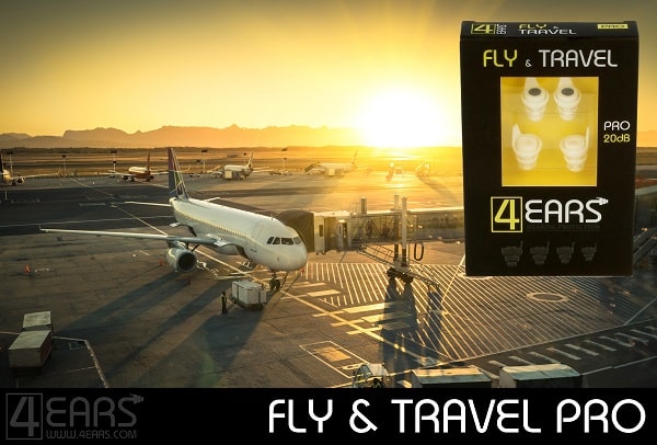 4EARS Fly and Travel Pro Beste Drukregulerende Oordopjes om te Vliegen Oordoppen voor Vliegtuig Pijnlijke Oren Luchtdrukverschillen Vliegdopjes Vliegdoppen