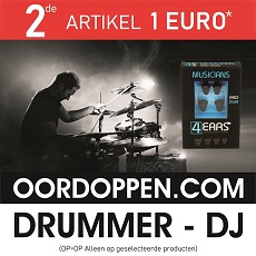 Aanbieding Oordopjes om te Drummen Oordoppen voor Drummer Slagwerker Actie Gehoorbescherming Muzikant tegen lawaai Korting Percussionist