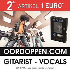 Aanbieding Oordopjes Gitarist Oordoppen voor Gitaar Spelen Actie Gehoorbescherming Zanger Zangers Vocals tegen Lawaai