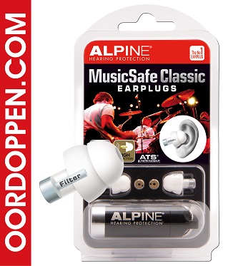 Alpine MusicSafe oordopjes voor gebruik tijdens concert, evenement en festival.