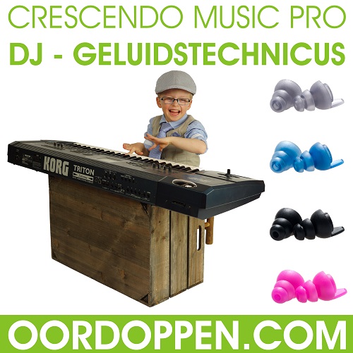 Oordopjes Geluidstechnicus Oordoppen Crescendo Music Pro DJ Gehoorbescherming Synthesizer