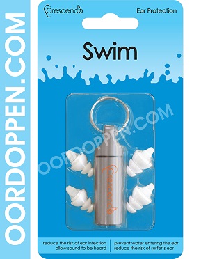 Crescendo Swim Oordopjes voor gebruik tijdens het zwemmen. Watersport Oordoppen Zwemles Gehoorbescherming Kinderen Badwater Zwemdopjes Zwemdoppen