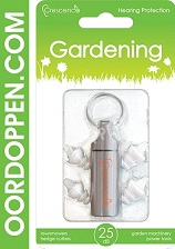 Crescendo Gardening Oordopjes - Oordoppen.com Tuin - Gehoorbescherming grasmaaier Tuinieren