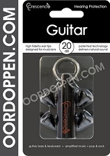 Crescendo Pro Guitar Oordopjes - Oordoppen Gitaar - Gehoorbescherming Gitarist