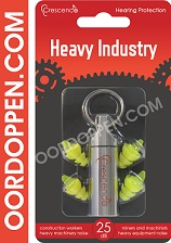 Crescendo Heavy Industry 25 Oordopjes - Oordoppen Bouw Industrial