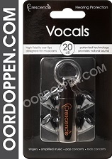Crescendo Pro Vocals Oordopjes - Oordoppen Zanger - Zangeres Vlakke Demping Speciaal Filter
