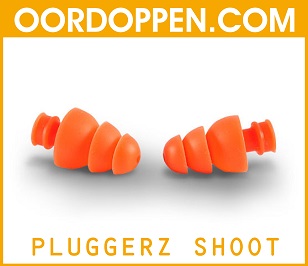Oordoppen.com - Pluggerz Shoot Oordopjes - Gehoorbescherming - Schieten - Schietbaan - Demping - Herrie - Lawaai - Schot