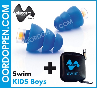 Oordoppen.com - Pluggerz Swim Kids Boys Oordopjes - Gehoorbescherming - Zwemmen - Kinderen - Water - Zwembad - your ears love us
