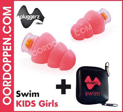 Oordoppen.com - Pluggerz Swim Kids Girls Oordopjes - Gehoorbescherming - Zwemmen - Kinderen - Loopoor - 