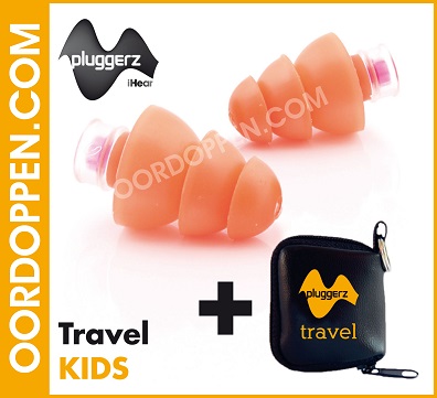 Oordoppen.com - Pluggerz Travel Kids Oordopjes - Gehoorbescherming - Reizen - Auto - Vliegtuig - Trein Pluggers